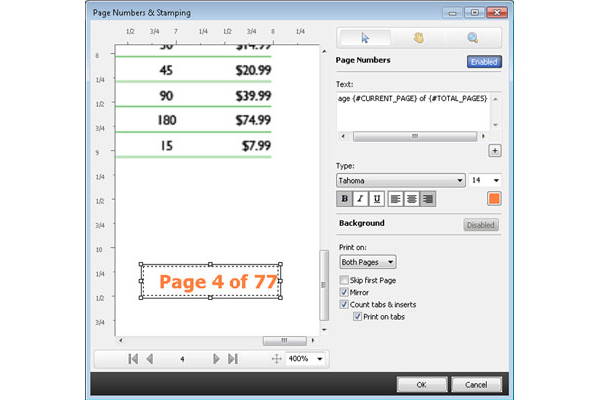 Step 7: Re-number pages