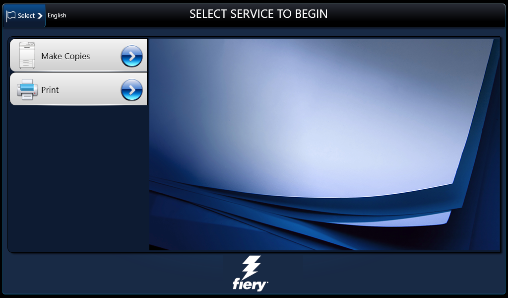 Step 1: Select the service to begin