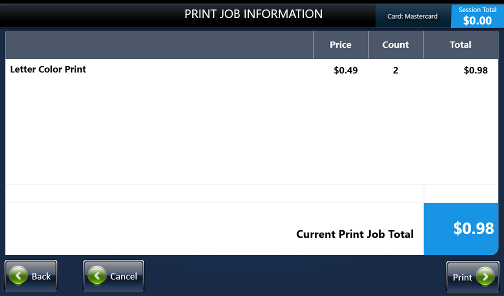 Step 16: Review print job information