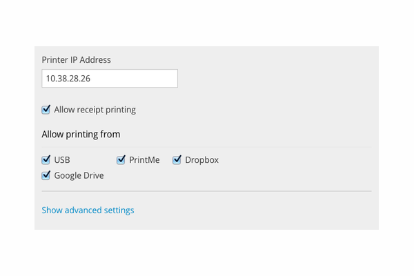 Configure M600 stations and print services by location