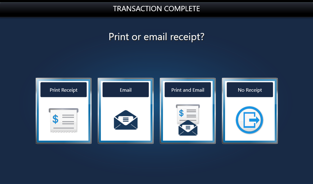 <strong>Step 15: Select receipt delivery method</strong>