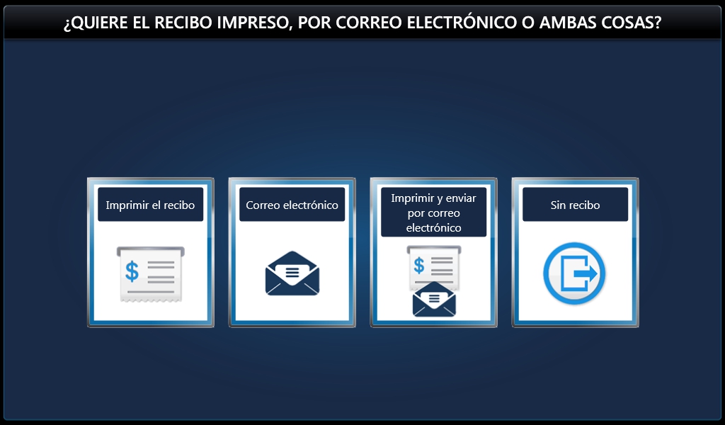 Paso 14: Enviar por correo electrónico o imprimir el recibo