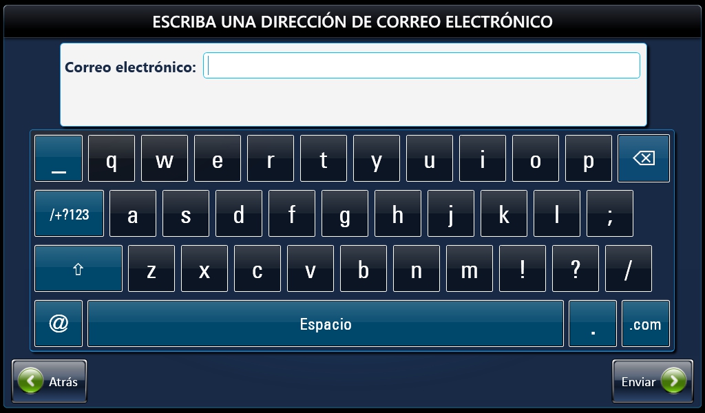 <strong>Paso 15: Introduzca una dirección de correo electrónico para la recepción</strong>