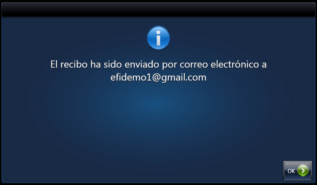 <strong>Paso 16: Confirmar que se ha enviado el recibo por correo electrónico</strong>