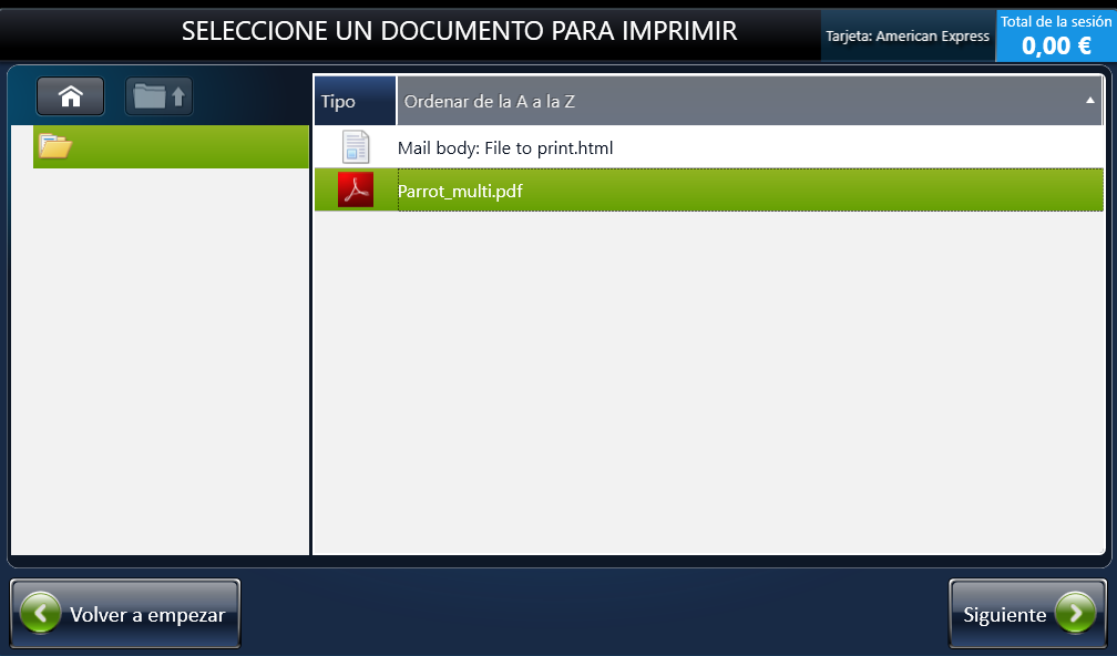 <strong>Paso 6: Seleccionar el documento para imprimir</strong>