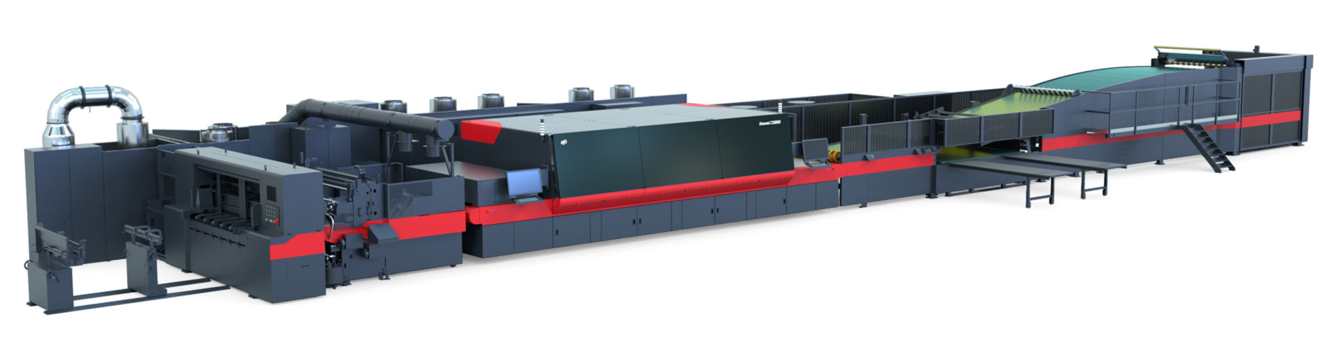 Industrielle Nozomi Single-Pass-Inkjet-Druckmaschinen